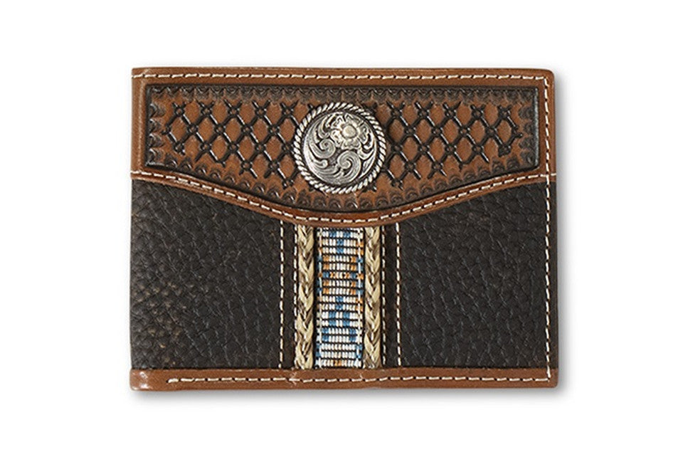 ARIAT BIFOLD SOUTHWESTERN BROWN - ACCESSORIES WALLET A35542282