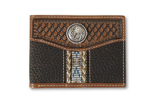 ARIAT BIFOLD SOUTHWESTERN BROWN - ACCESSORIES WALLET A35542282