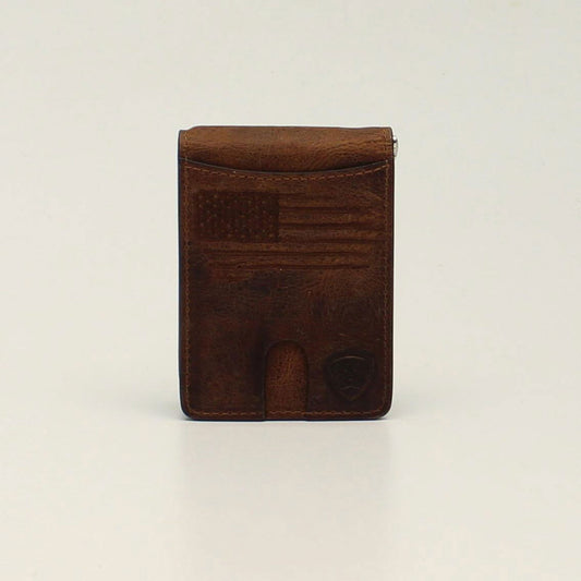 ARIAT BIFOLD MONEY CLIP USA FLAG A3546002
