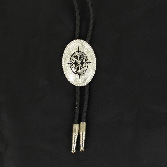 DOUBLE S BOLO TIE SILVER AND BLACK - ACCESSORIES OTHER - 2270236