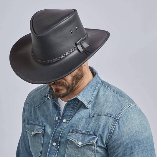 Bushman | Mens Outback Leather Hat