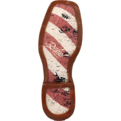 REBEL™ BY DURANGO® PATRIOTIC PULL-ON WESTERN FLAG BOOT DB5554