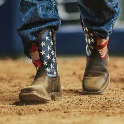 REBEL™ BY DURANGO® PATRIOTIC PULL-ON WESTERN FLAG BOOT DB5554