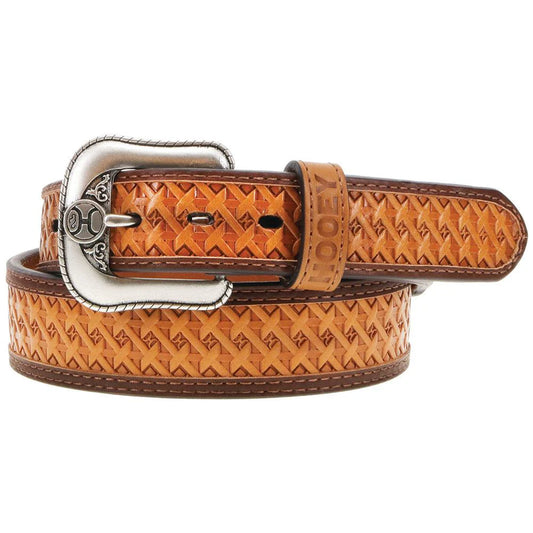 Classic Hooey Belt Natural / Brown Basket Weave