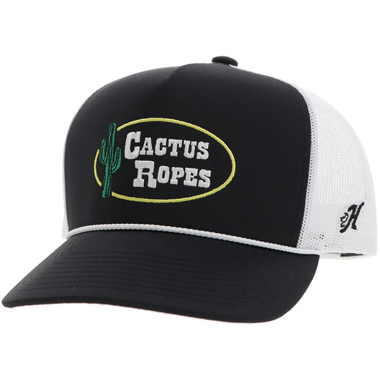 Hooey Cactus Ropes Hat Black/White "CR106"