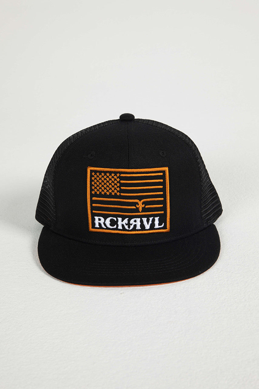 HTS1031 RCRV RVL FLAG PATCH SNAPBACK HAT – Lone Star Boots