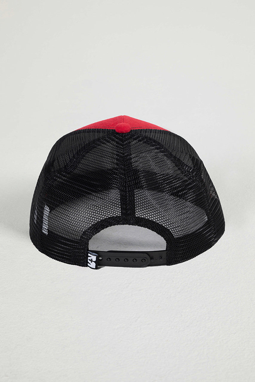 HTS1036 RCK WHITE DECAL PATCHSNAPBACK HAT