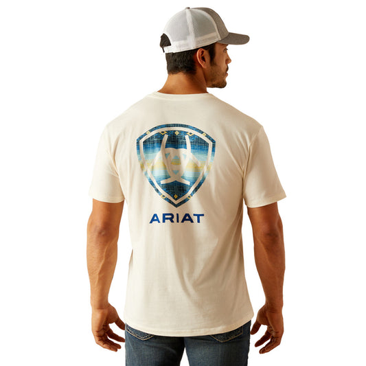 ARIAT LOGO WHITE PRINT - MENS TEE - 10051454