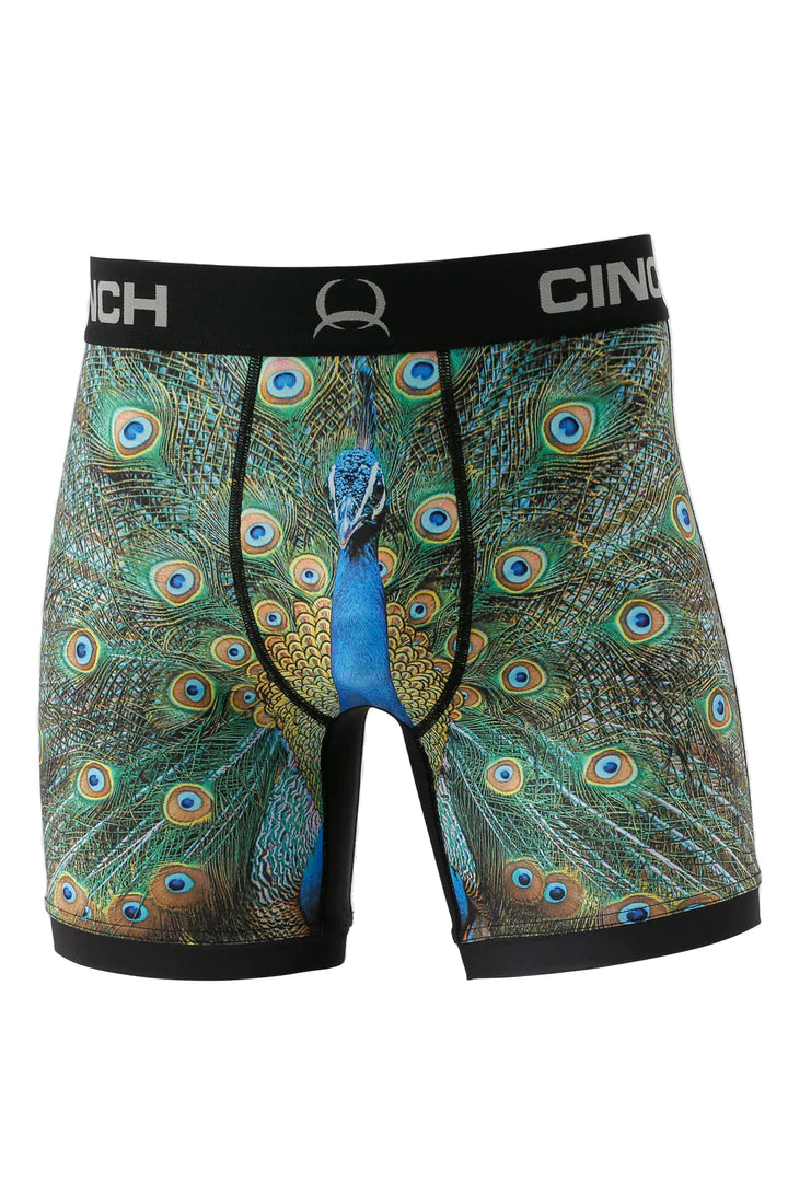 CINCH MEN'S 6" PEACOCK BOXER BRIEFS MXY6009016