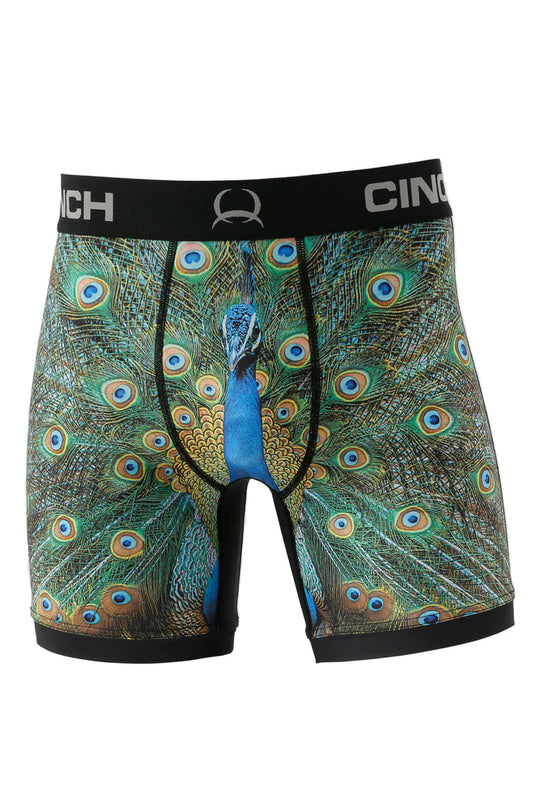 CINCH MEN'S 6" PEACOCK BOXER BRIEFS MXY6009016