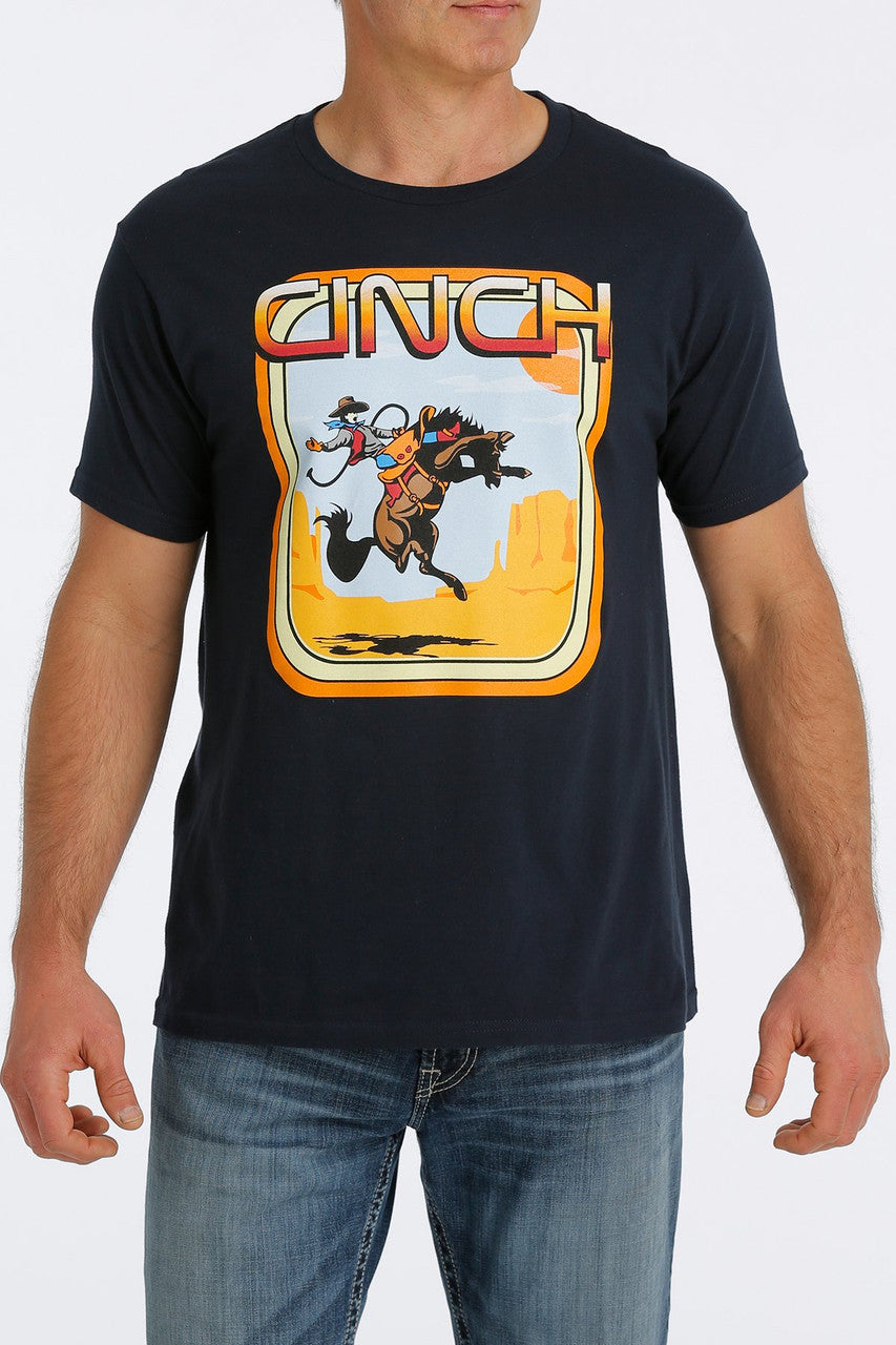 Cinch Men's Navy Short Sleeve Graphic T-Shirt MTT1690495