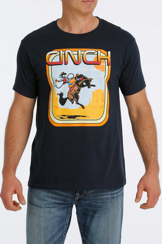 Cinch Men's Navy Short Sleeve Graphic T-Shirt MTT1690495