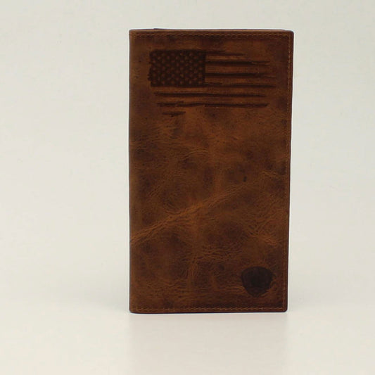 RIAT PATRIOT USA FLAG BROWN RODEO - ACCESSORIES WALLET