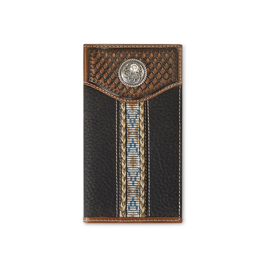 ARIAT RODEO WOVEN SOUTHWESTERN BROWN - ACCESSORIES WALLET A35540282