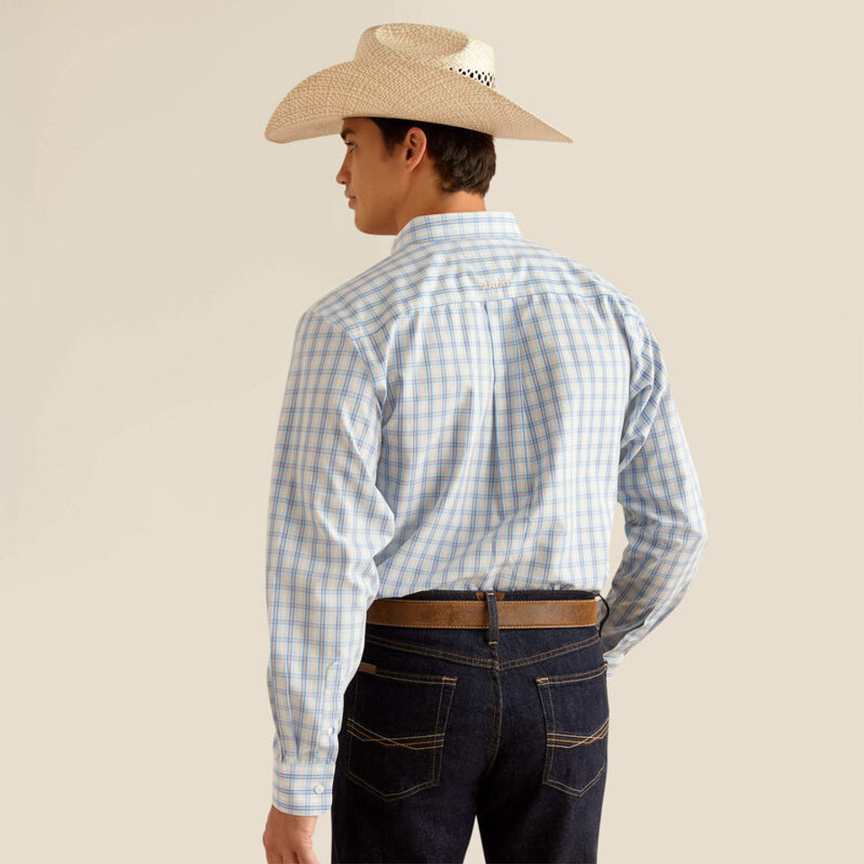 ARIAT SKY BLUE FITTED WRINKLE FREE - MENS SHIRT - 10048400