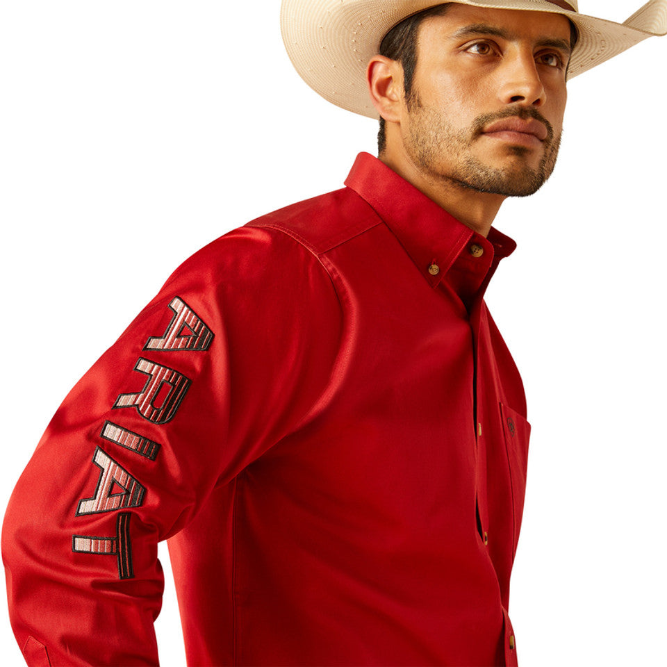 ARIAT TEAM LOGO RED SOLID - MENS SHIRT - 10048809