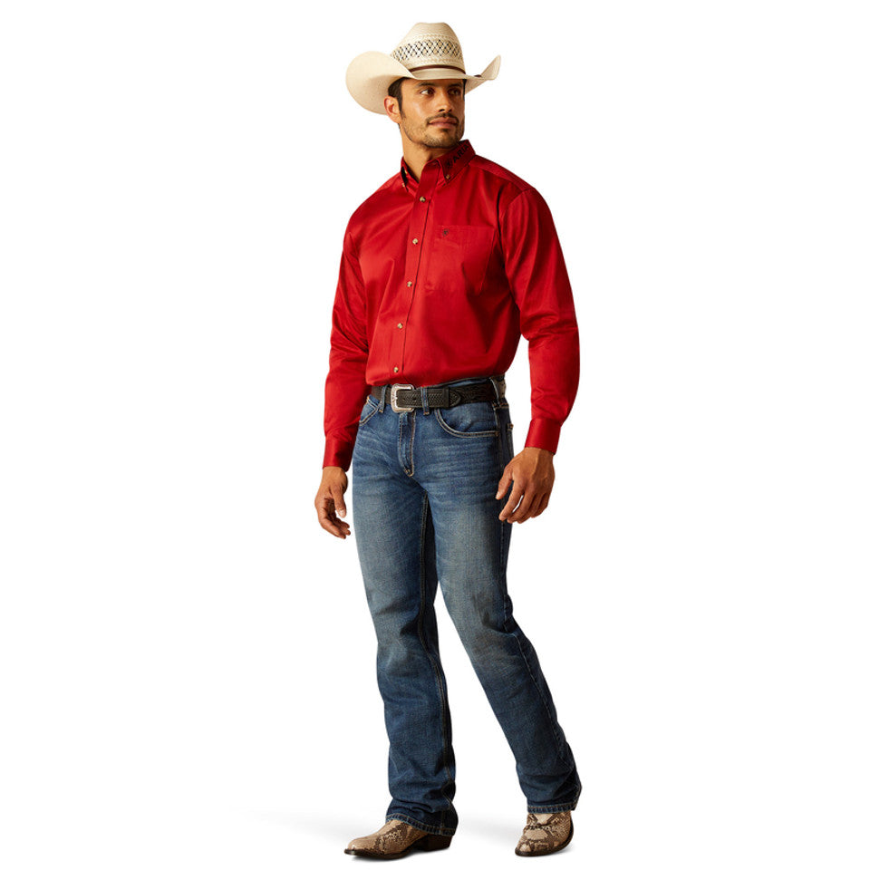 ARIAT TEAM LOGO RED SOLID - MENS SHIRT - 10048809