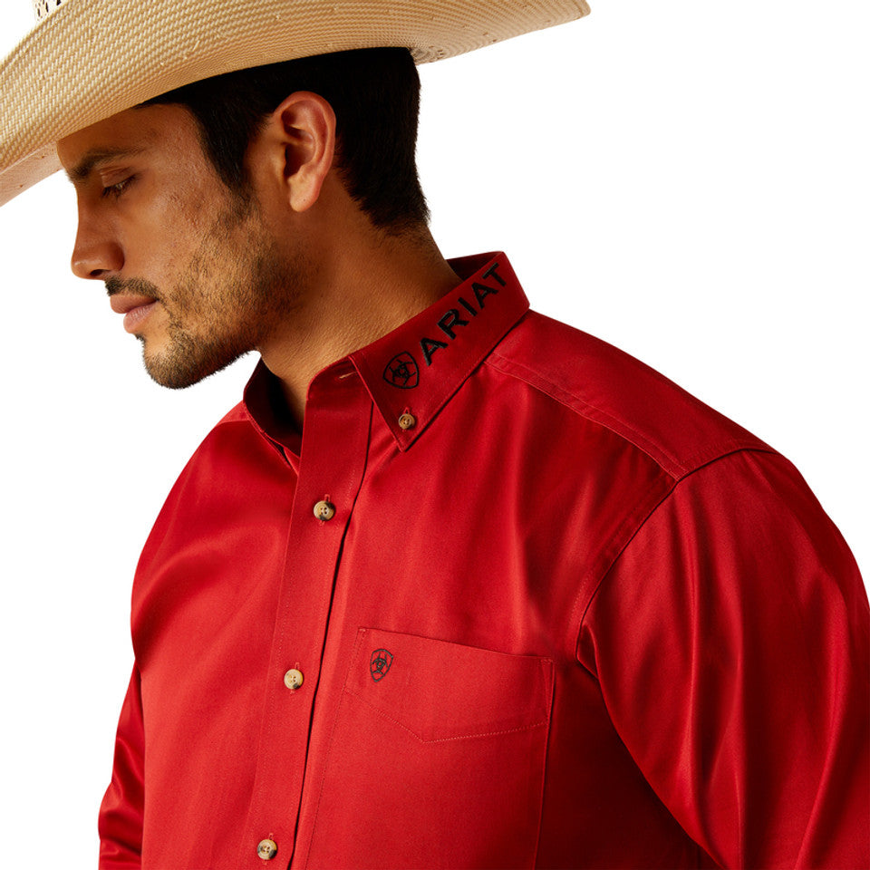 ARIAT TEAM LOGO RED SOLID - MENS SHIRT - 10048809