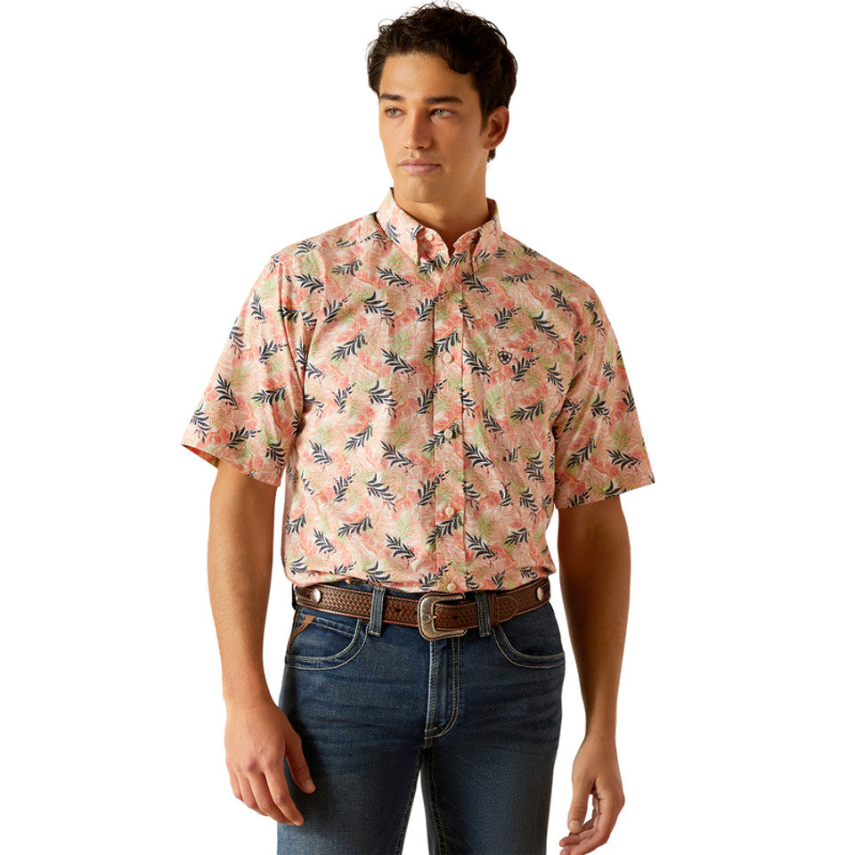 ARIAT TY TEA ROSE PRINT - MENS SHIRT - 10048423