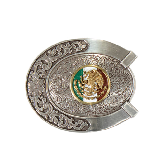Ariat Oval Buckle Horseshoe Mexico Flag A37021