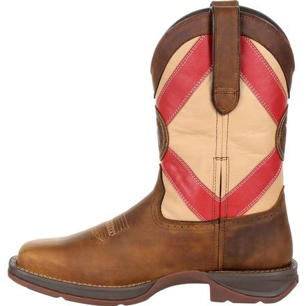 DURANGO MEN'S FLORIDA STATE FLAG BROWN SQUARE TOE WESTERN BOOTS DDB0233
