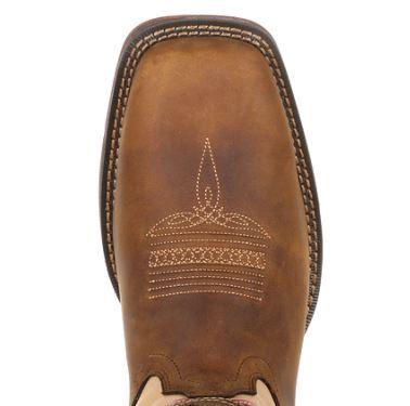 DURANGO MEN'S FLORIDA STATE FLAG BROWN SQUARE TOE WESTERN BOOTS DDB0233