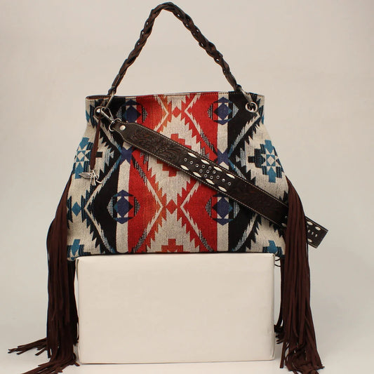 ANGEL RANCH CONCEAL CARRY AZTEC HOBO BAG D330002197