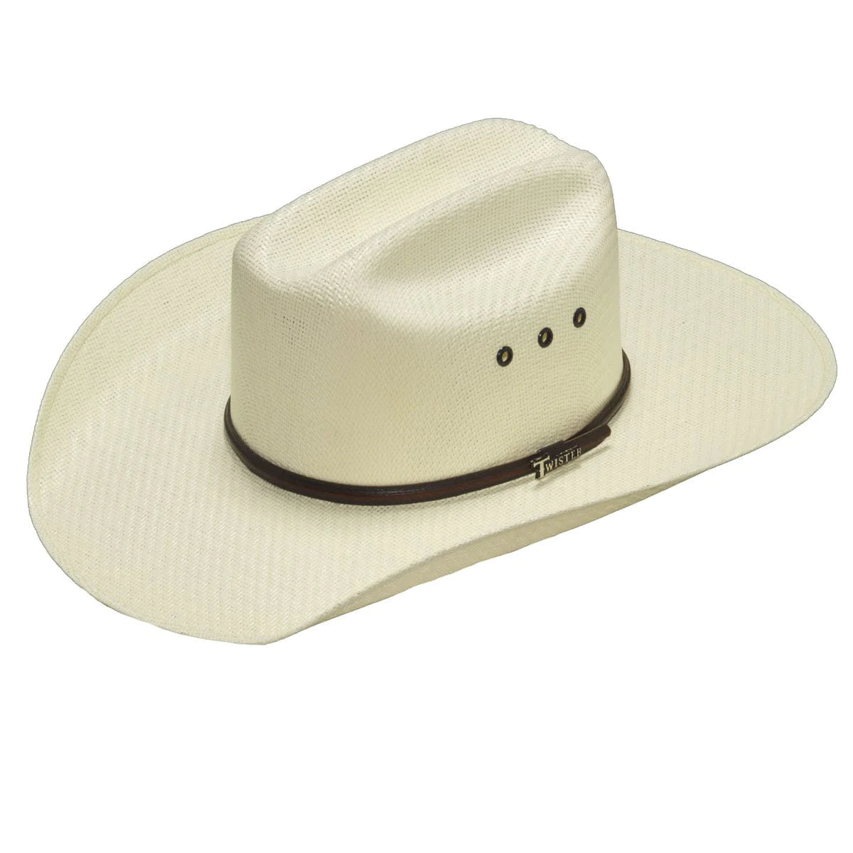 M&F WESTERN MEN'S TWISTER 5X SHANGTUNG STRAW COWBOY HAT T71563