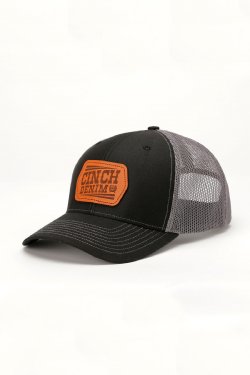 MEN'S CINCH DENIM TRUCKER CAP - BLACK/GRAY MCC0800011