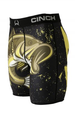 MEN'S 9" NICE BASS BOXER BRIEF - BLACK MXY6010011