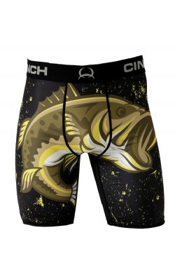 MEN'S 9" NICE BASS BOXER BRIEF - BLACK MXY6010011