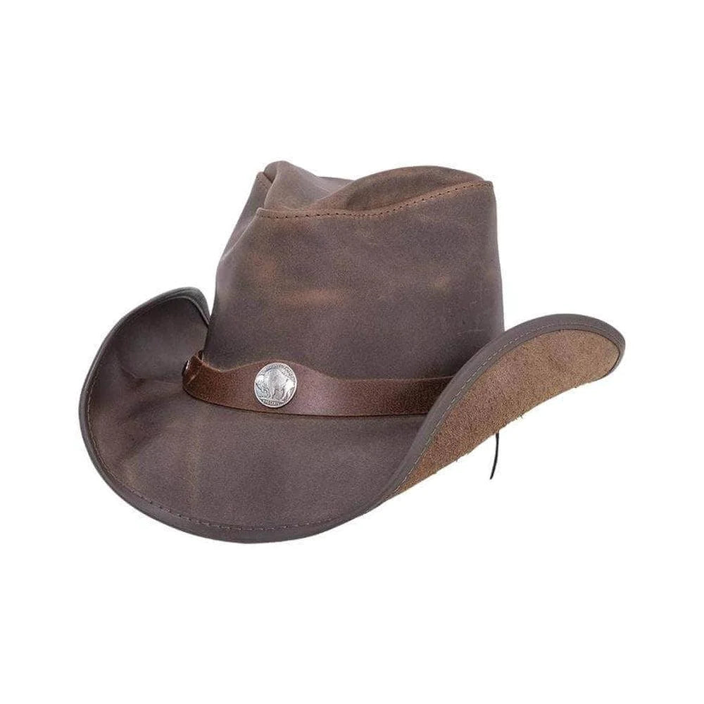 Western | Mens American Leather Cowboy Hat